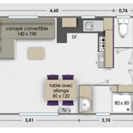 Кемпинг Mobil Les Embruns Леж-Кап-Ферре