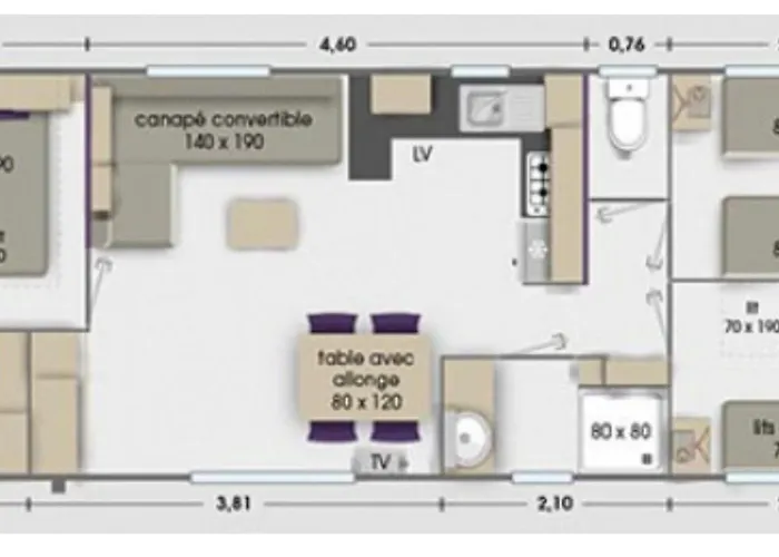 Campingplads Mobil Les Embruns Lège-Cap-Ferret
